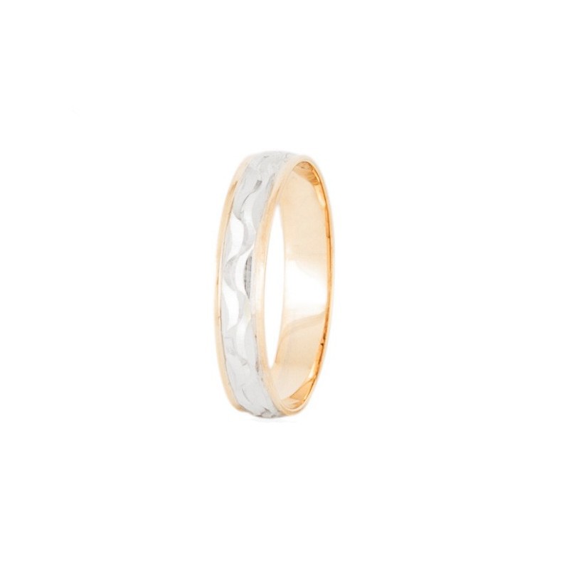 Aliança Bicolor Ouro 18k: Compre Online Exclusivas e Únicas
