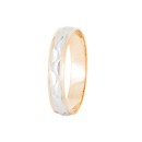 Aliança de Ouro Bicolor 18K. 750Mls. C326