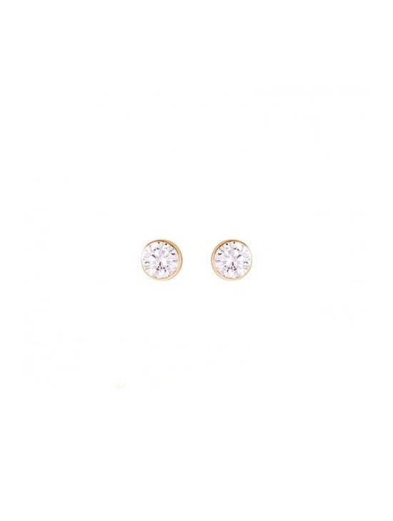Brincos Bebé Ouro 18K com Zircónia - Compra Online Seguro