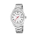 Reloj Calypso K5872/1 Hombre - Acero Inoxidable, Esfera Blanca, Correa Plateada