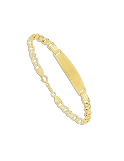 Esclava Infantil Ouro 18k Personalizável com Gravação
