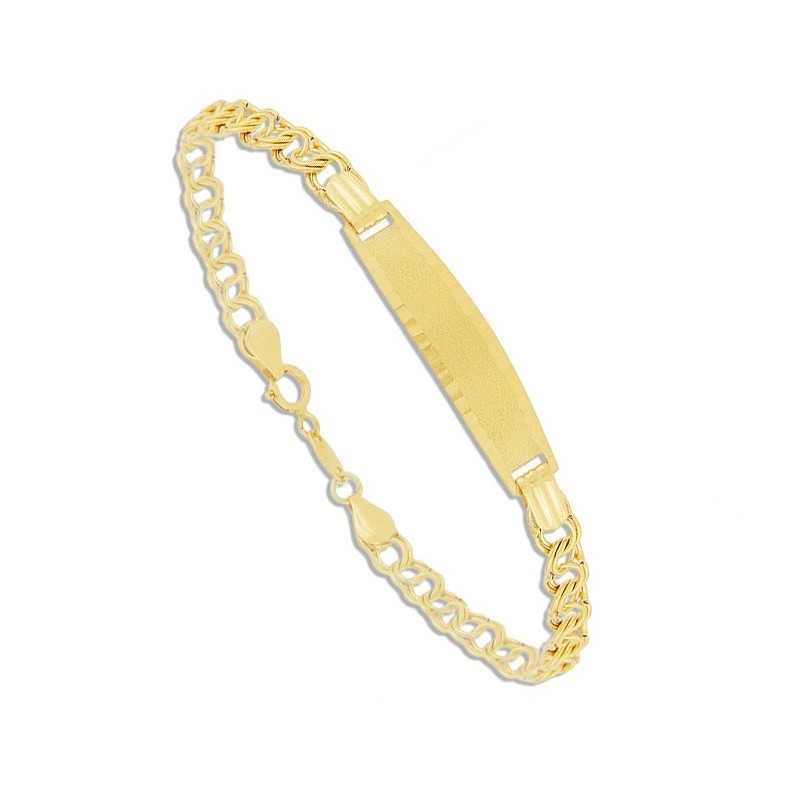 Esclava Infantil Ouro 18k Personalizável com Gravação