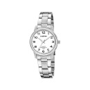 Reloj Calypso K5865/1 Mujer - Acero Inoxidable, Blanco, 32mm, Correa Plateada