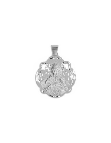 Medalha Calada da Virgem do Carmo em Prata de Lei | Joyería Parejo