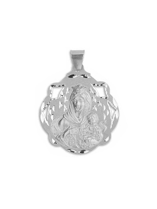 Medalha Calada da Virgem do Carmo em Prata de Lei | Joyería Parejo