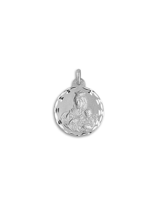 Medalla de la Virgen del Carmen Redonda Plata de Ley | Joyería Parejo