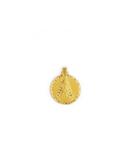Medalha Virgem do Rocio Ouro 18k - Envio Grátis