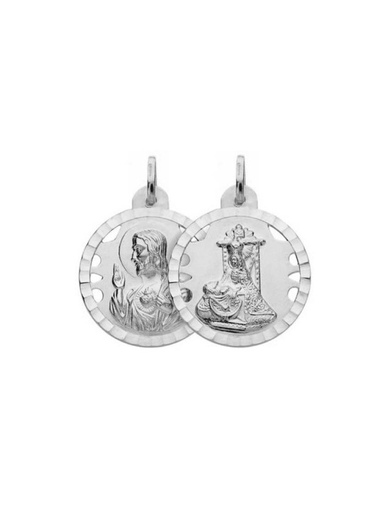 Medalha Angústias Coração Sagrado em Prata | Joyería Parejo