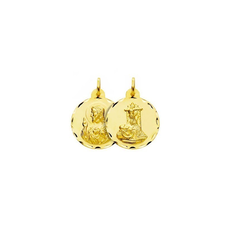 Medalla Escapulario Virgen Angustias Granada Oro 18k Exclusiva
