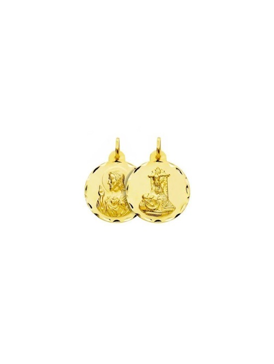 Medalla Escapulario Virgen Angustias Granada Oro 18k Exclusiva
