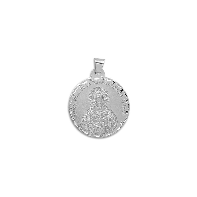 Medalla Redonda Esperanza de Triana en Plata de Ley | Joyería Parejo