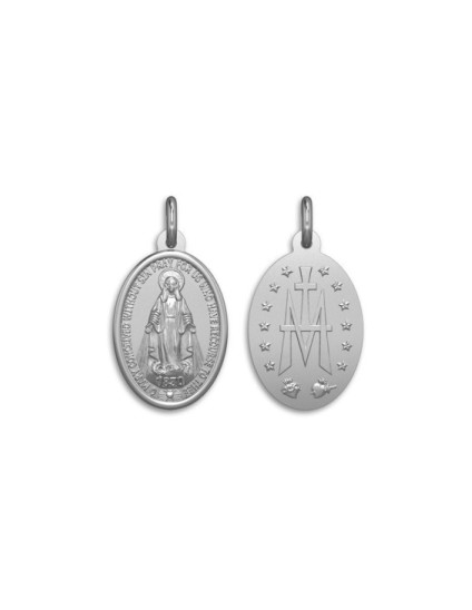 Medalha Virgem Milagrosa Prata 925 - Preço Especial Aqui!