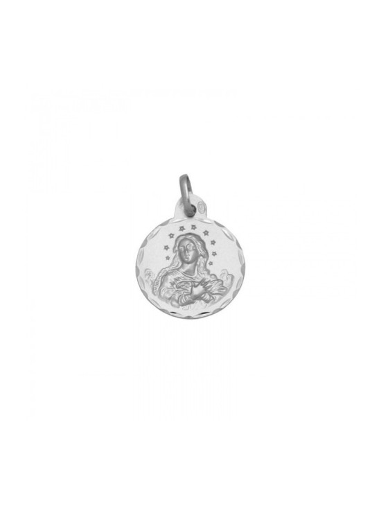 Medalha Virgem Puríssima Prata 925 - Compre Online Já