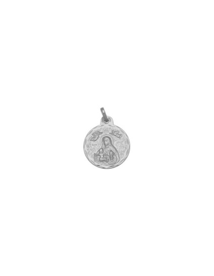 Medalha Redonda da Virgem da Cinta em Prata de Lei | Joyeria Parejo