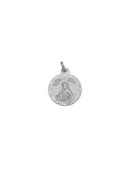 Medalla Redonda de la Virgen de Cinta en Plata de Ley | Joyería Parejo