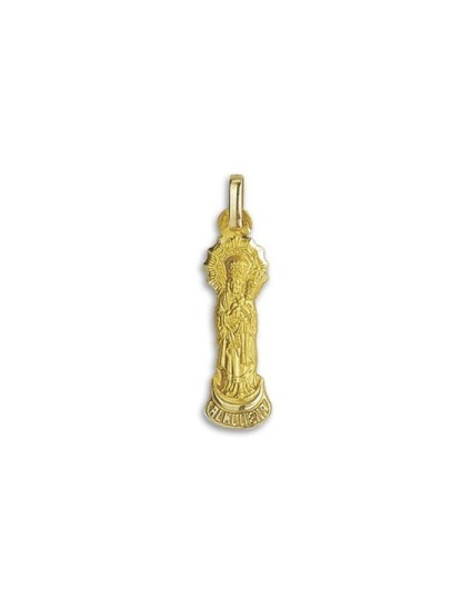 Medalla de la Virgen de la Almudena de Madrid en Oro 18k