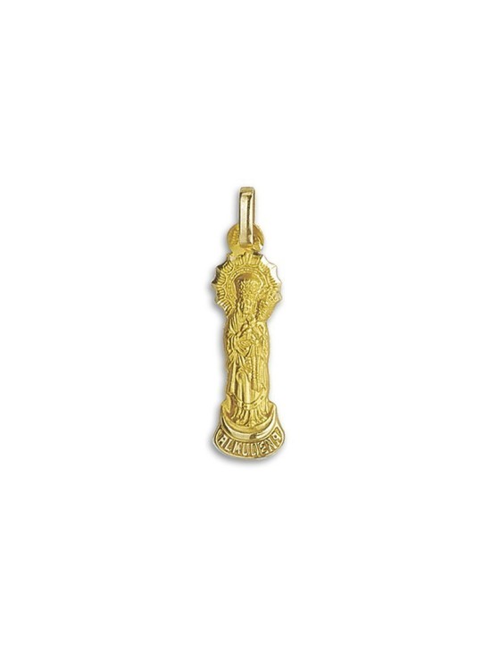 Medalla de la Virgen de la Almudena de Madrid en Oro 18k