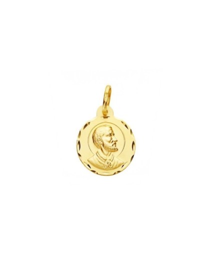 Medalla Redonda San Francisco Javier Oro 18k - Compra Ahora