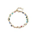 Pulsera Mujer Viceroy Fashion 14175P01019 - Acero Dorado, Piedras Multicolor