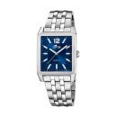 Reloj Lotus Hombre 18983/2 Square Series - Acero Inoxidable, Rectangular, Azul