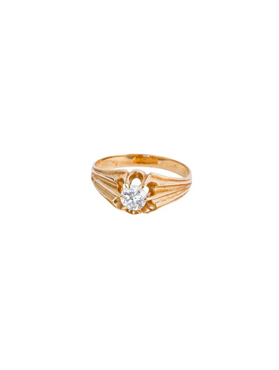 Anillo Solitario Hombre 3002004 Oro 18 K | Joyería Parejo