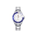 Reloj Real Madrid Niño 41142-05 – Deportivo, Acero, 37mm, Bisel Azul y Blanco