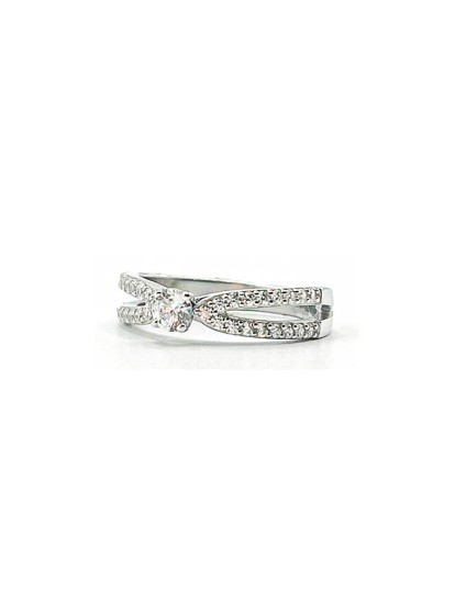 Anillo Plata 925 Solitario Circonitas 337850.1 Mujer | Joyería Parejo