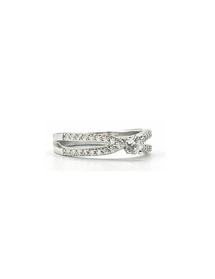 Anillo Plata 925 Solitario Circonitas 337850.1 Mujer | Joyería Parejo