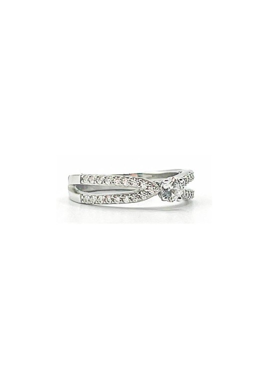 Anillo Plata 925 Solitario Circonitas 337850.1 Mujer | Joyería Parejo