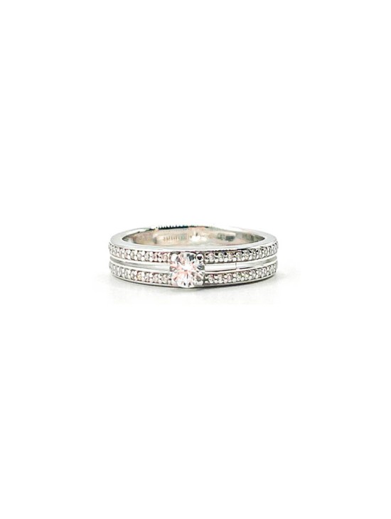 Anillo Plata 925 Solitario Circonitas 337870.1 Mujer | Joyería Parejo