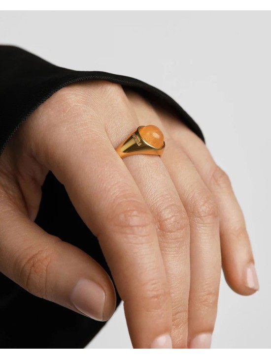 Anillo PDPaola Aventurina AN01-B20-14 Mujer | Joyería Parejo