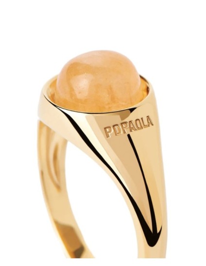 Anillo PDPaola Aventurina AN01-B20-14 Mujer | Joyería Parejo