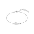Pulsera Lacoste Crocodrile Plata 2040046 Mujer