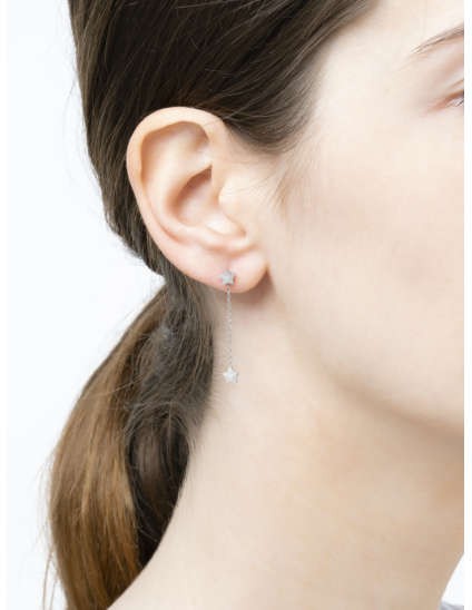Pendientes Mr Wonderful Sparkling Silver - ¡Outlet!