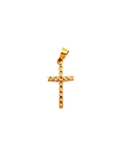 Cruz Circonitas Oro 18K AA2898 | Joyería Parejo