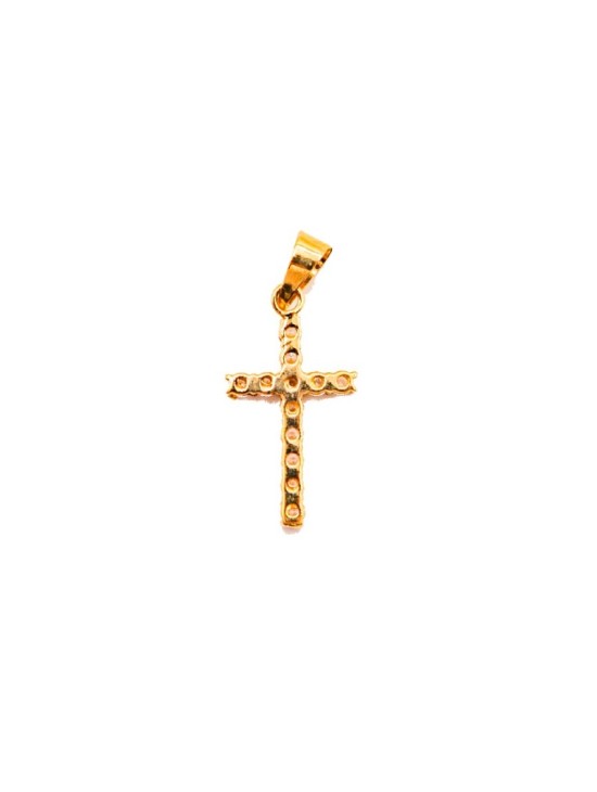 Cruz Circonitas Oro 18K AA2898 | Joyería Parejo