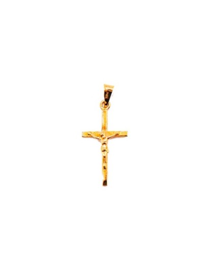 Cruz Plana con Cristo Oro 18K C241/4188 | Joyería Parejo