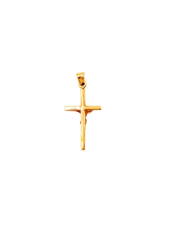 Cruz Plana con Cristo Oro 18K C241/4188 | Joyería Parejo