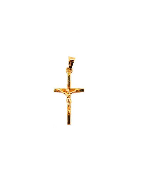 Cruz Plana con Cristo Oro 18K C241/4188 | Joyería Parejo