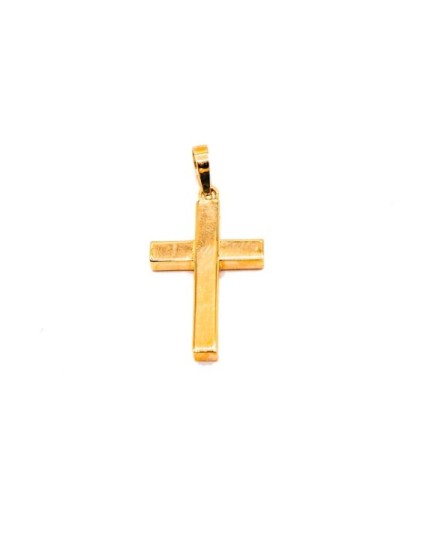 Cruz Cuadrada Tallada Oro 18K C30/401/1101 | Joyería Parejo