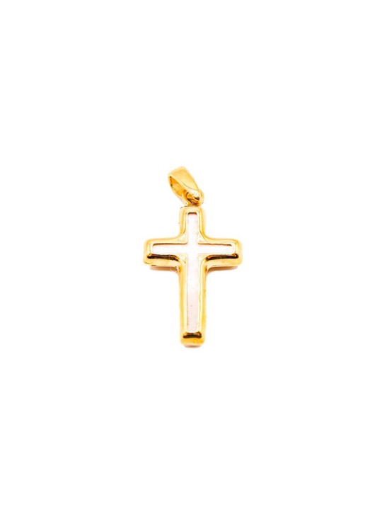 Cruz con Nácar Oro 18K 623-4751237-C