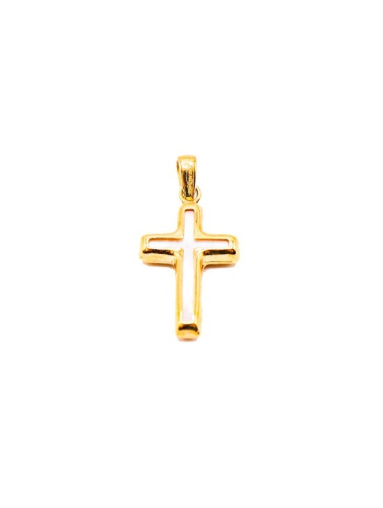 Cruz con Nácar Oro 18K 623-4751237-C