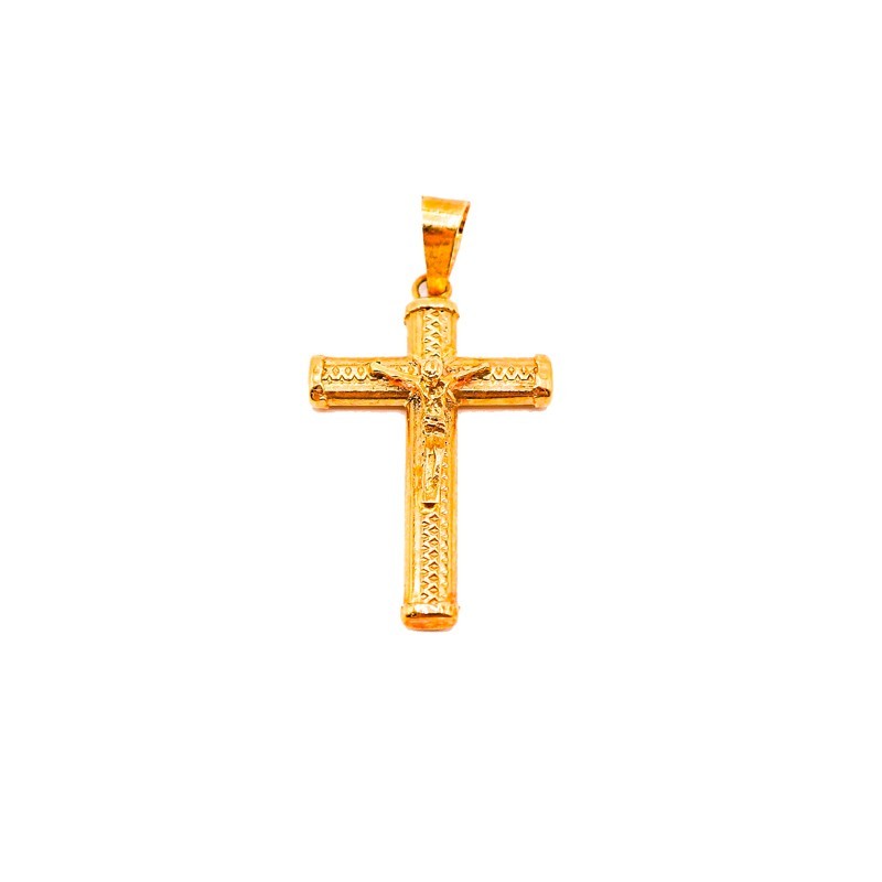 Cruz con Cristo Oro 18K 01550070 | Joyería Parejo