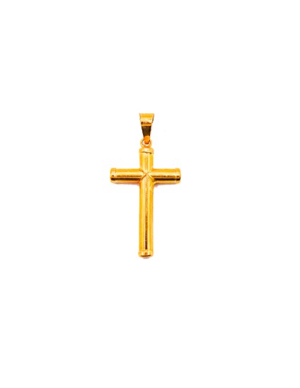 Cruz Tubo Oro 18K 01550078 | Joyería Parejo