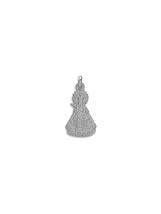 Medalla Virgen de Guadalupe Extremadura Silueta Plata | Joyería Parejo