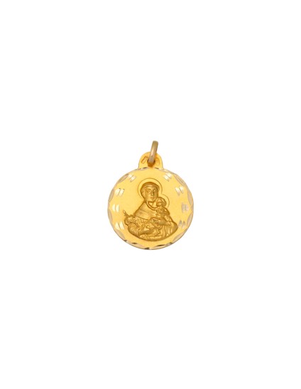 Medalla Redonda San Antonio de Padua Oro 18k - Comprar