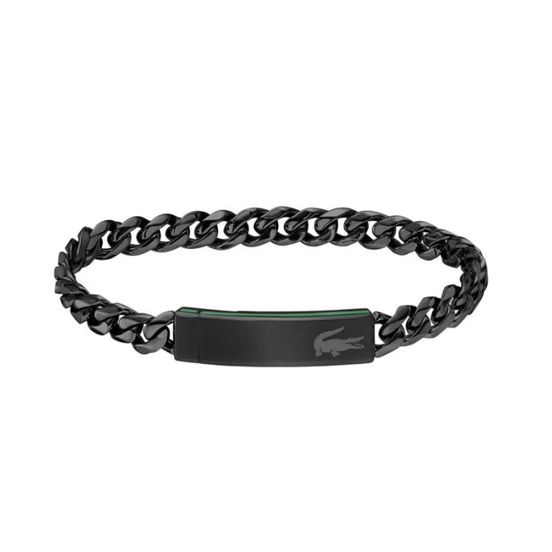 Pulsera Lacoste Hombre Negra | Compra Online