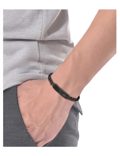 Pulsera Lacoste Hombre Negra | Compra Online