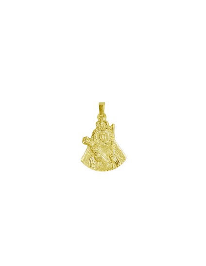 Medalla Silueta Virgen de la Candelaria Tenerife Oro  | Joyería Parejo