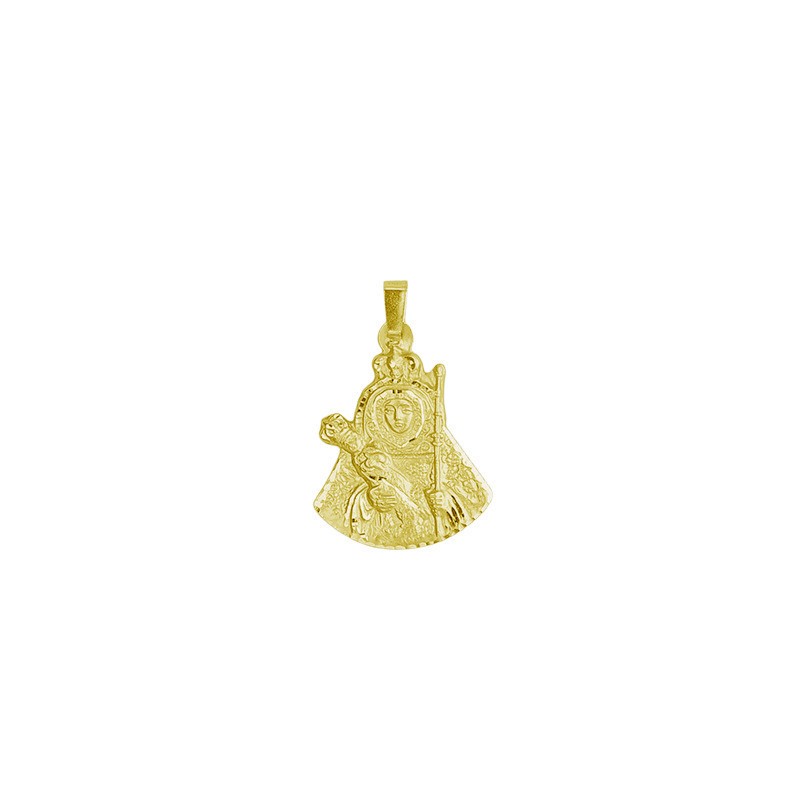 Medalla Silueta Virgen de la Candelaria Tenerife Oro  | Joyería Parejo